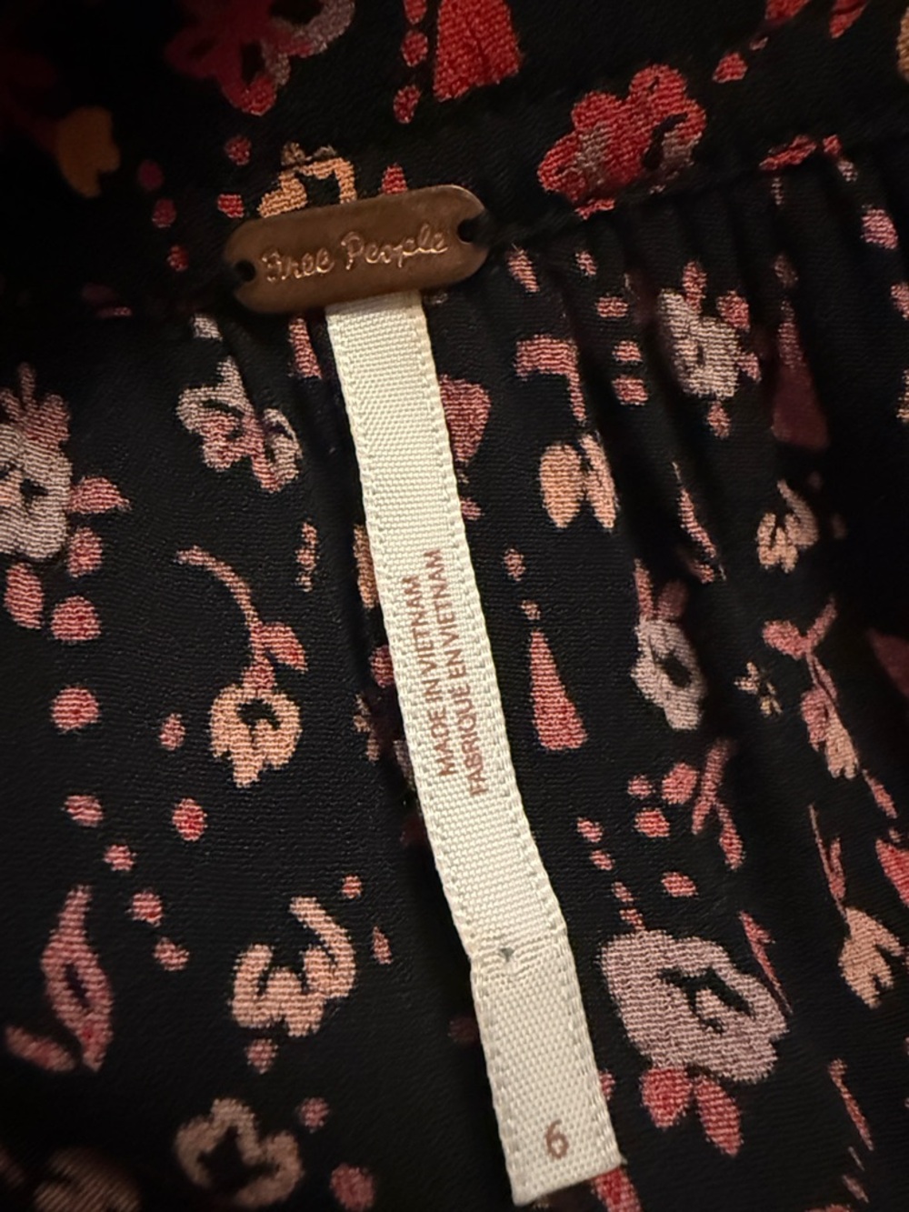 Free People Take A Little Time Floral Midi Dress Women’s Size 6 - Picture 7 of 13